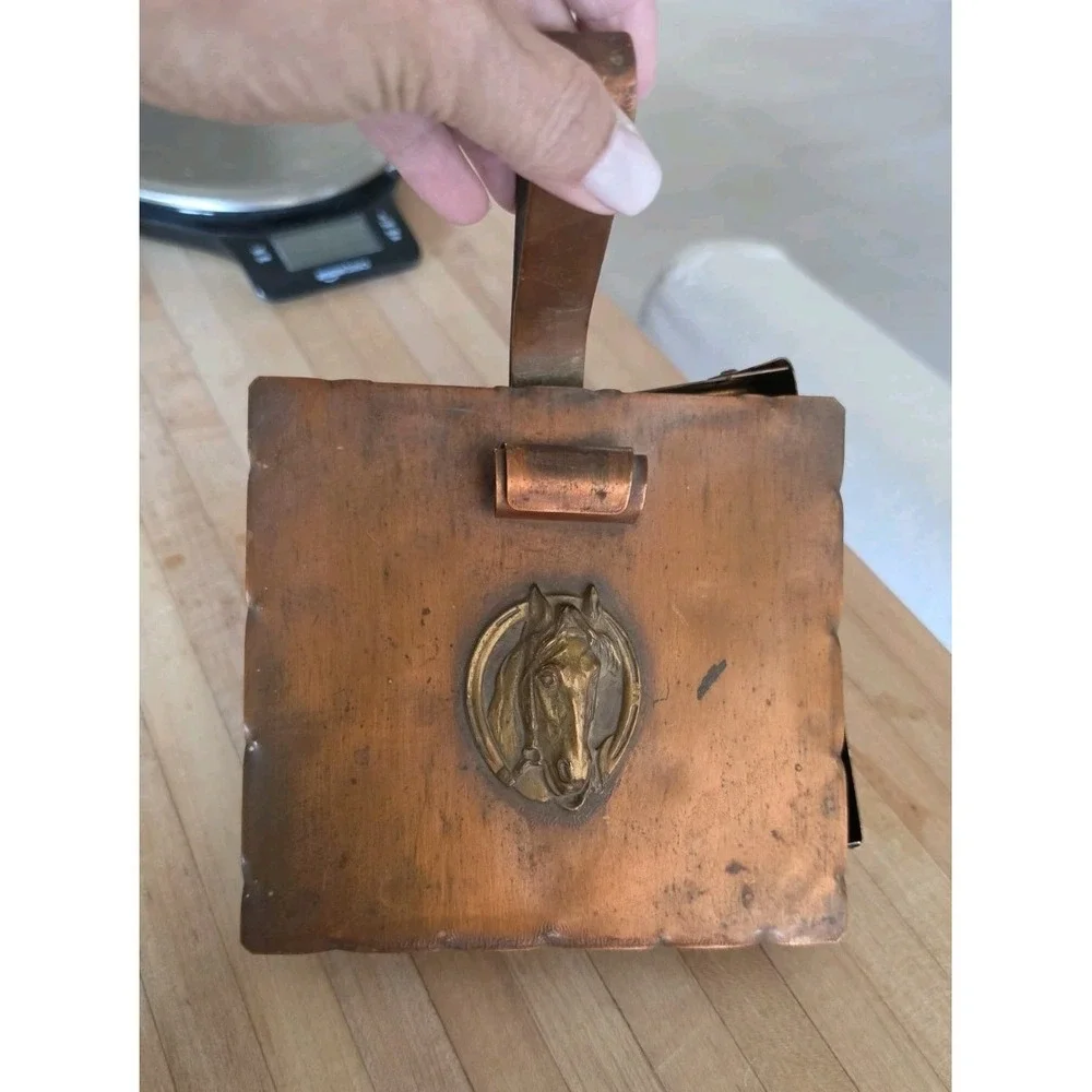 VTG Copper Horse Wall Hanging Farmhouse Equestrian Rustic Butler Crumb Catcher